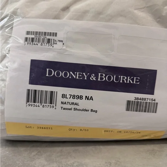 New! Dooney & Bourke Florentine Leather Tassel Shoulder Bag - Picture 11 of 11